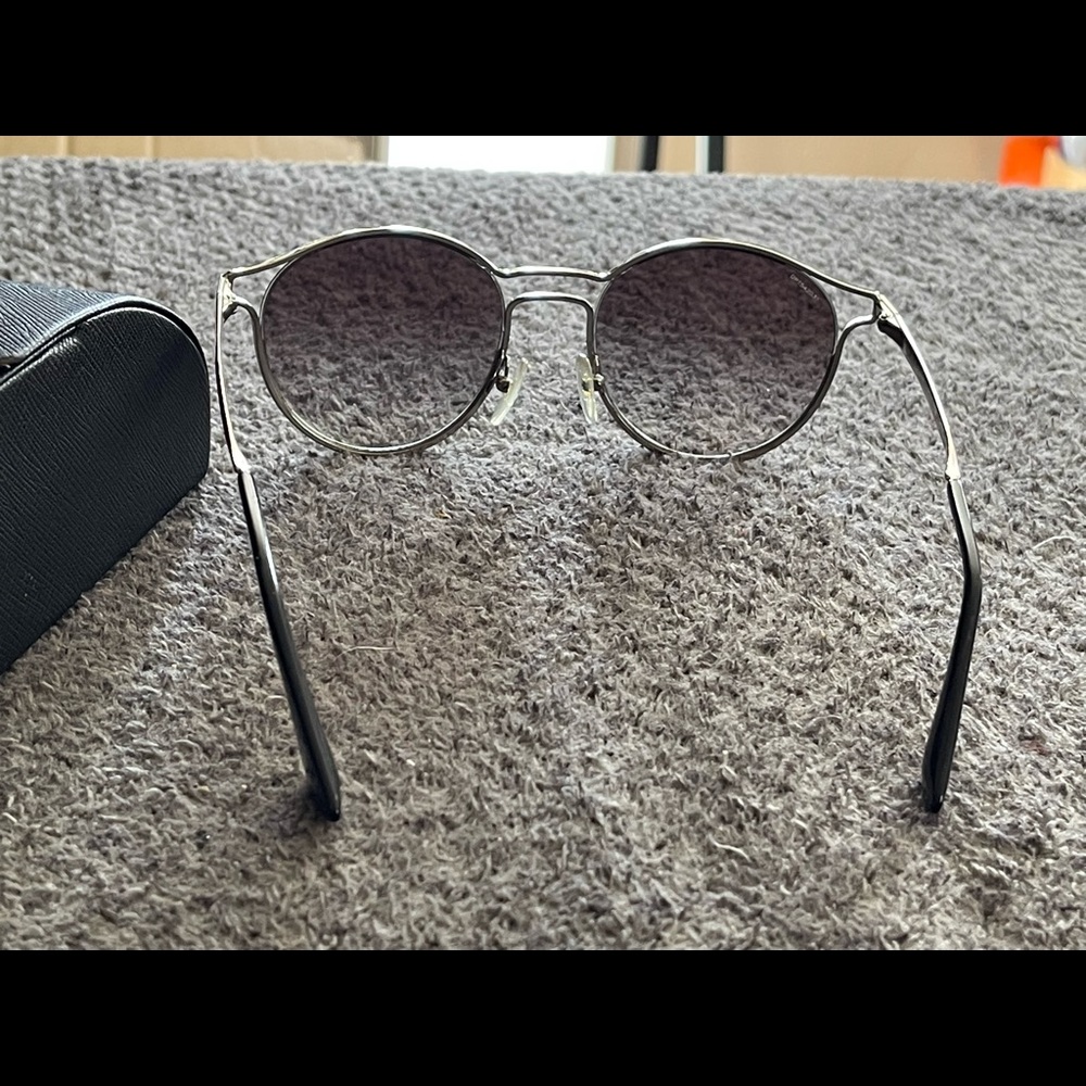 Prada,black gradient,hard magnetic case and cleaning cloth